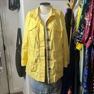 🆕 listing! Yellow lightweight pea coat